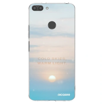 Picasee silikonowe przeźroczyste etui na Huawei P Smart - COLD SKIES
