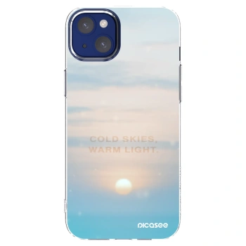 Picasee silikonowe przeźroczyste etui na Apple iPhone 14 Plus - COLD SKIES