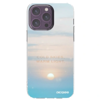 Picasee silikonowe przeźroczyste etui na Apple iPhone 14 Pro Max - COLD SKIES