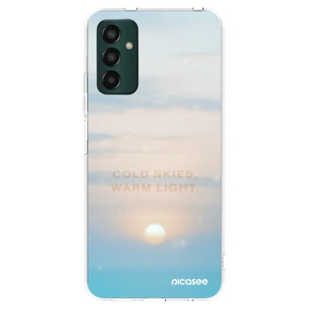 Picasee silikonowe przeźroczyste etui na Samsung Galaxy M13 M135F - COLD SKIES