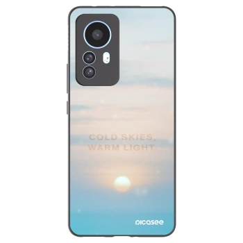 Picasee silikonowe czarne etui na Xiaomi 12T - COLD SKIES