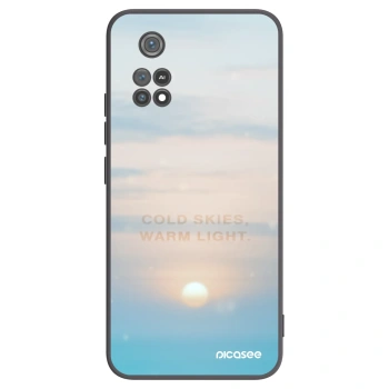 Picasee silikonowe czarne etui na Xiaomi Poco M4 Pro - COLD SKIES