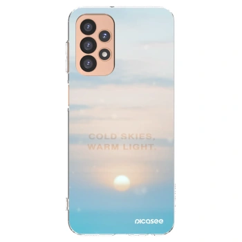Picasee silikonowe przeźroczyste etui na Samsung Galaxy A23 A236B 5G - COLD SKIES