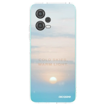 Picasee silikonowe przeźroczyste etui na Xiaomi Poco X5 - COLD SKIES