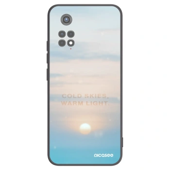 Picasee silikonowe czarne etui na Xiaomi Redmi Note 11S 5G - COLD SKIES