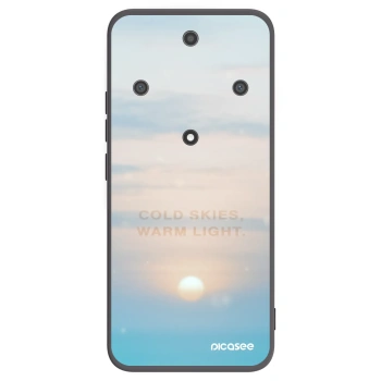 Picasee silikonowe czarne etui na Honor Magic5 Lite 5G - COLD SKIES