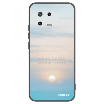 Picasee silikonowe czarne etui na Xiaomi 13 Pro - COLD SKIES