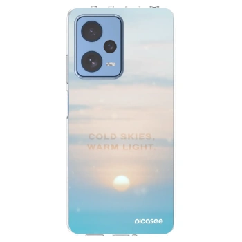 Picasee silikonowe przeźroczyste etui na Xiaomi Redmi Note 12 Pro 5G - COLD SKIES