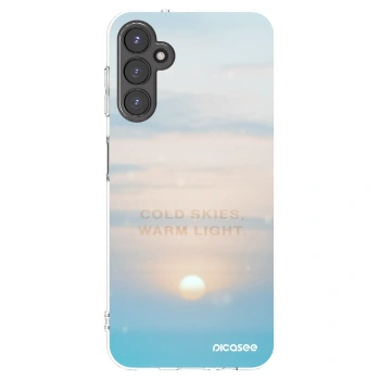 Picasee silikonowe przeźroczyste etui na Samsung Galaxy A14 4G A145R - COLD SKIES