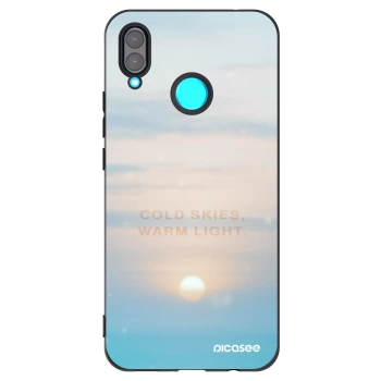 Picasee silikonowe czarne etui na Huawei Nova 3 - COLD SKIES