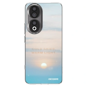 Picasee silikonowe przeźroczyste etui na Honor 90 5G - COLD SKIES