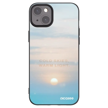 Picasee silikonowe czarne etui na Apple iPhone 15 Plus - COLD SKIES