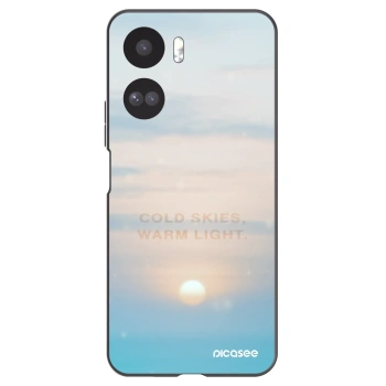 Picasee silikonowe czarne etui na Honor 90 Lite 5G - COLD SKIES