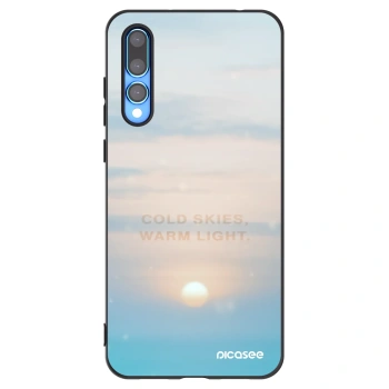 Picasee silikonowe czarne etui na Huawei P20 Pro - COLD SKIES