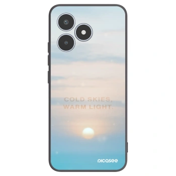 Picasee silikonowe czarne etui na Realme C53 - COLD SKIES