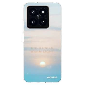 Picasee silikonowe przeźroczyste etui na Xiaomi 14 Pro - COLD SKIES