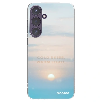 Picasee silikonowe przeźroczyste etui na Samsung Galaxy S24+ S926B 5G - COLD SKIES