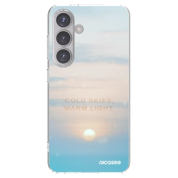 Picasee silikonowe przeźroczyste etui na Samsung Galaxy S24 S921B 5G - COLD SKIES
