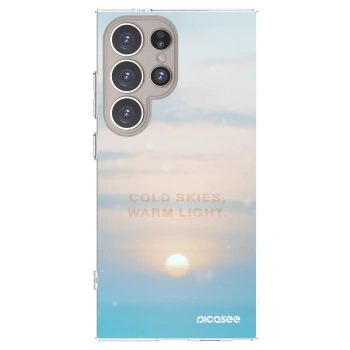 Picasee silikonowe przeźroczyste etui na Samsung Galaxy S24 Ultra S928B 5G - COLD SKIES