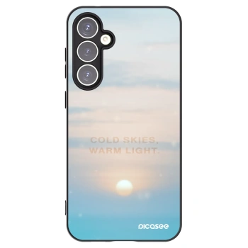 Picasee silikonowe czarne etui na Samsung Galaxy S23 FE S711B - COLD SKIES