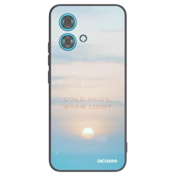 Picasee silikonowe czarne etui na Motorola Edge 40 Neo - COLD SKIES