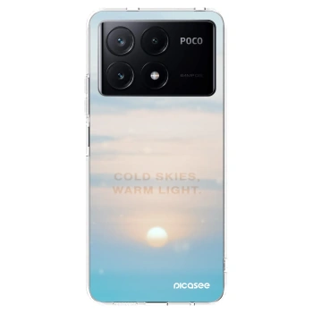 Picasee silikonowe przeźroczyste etui na Xiaomi Poco X6 Pro - COLD SKIES