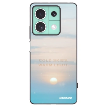 Picasee silikonowe czarne etui na Xiaomi Redmi Note 13 5G - COLD SKIES
