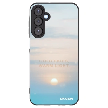 Picasee silikonowe czarne etui na Samsung Galaxy A25 A256B 5G - COLD SKIES