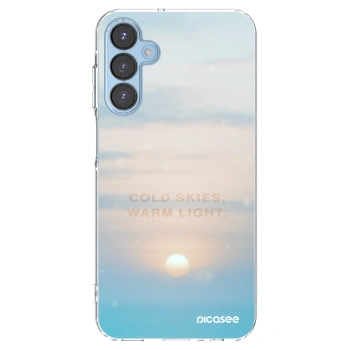 Picasee silikonowe przeźroczyste etui na Samsung Galaxy A15 A156B 5G - COLD SKIES