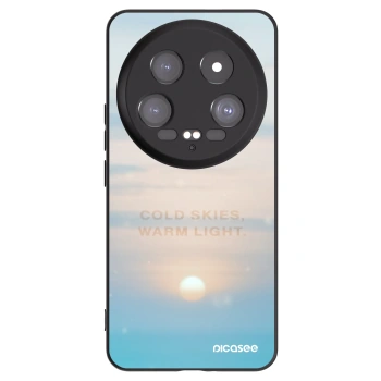 Picasee silikonowe czarne etui na Xiaomi 14 Ultra - COLD SKIES