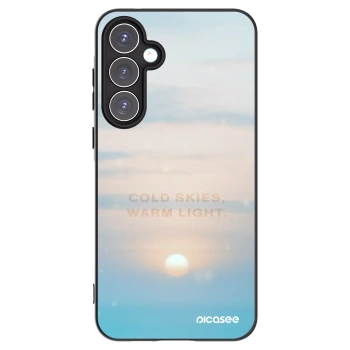 Picasee silikonowe czarne etui na Samsung Galaxy A55 5G A556B - COLD SKIES