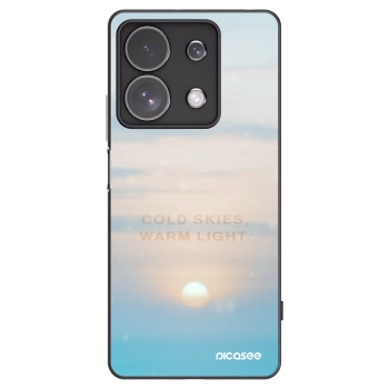 Picasee silikonowe czarne etui na Xiaomi Redmi Note 13 Pro 4G - COLD SKIES
