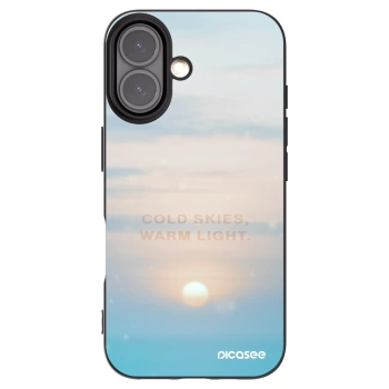 Picasee silikonowe czarne etui na Apple iPhone 16 - COLD SKIES