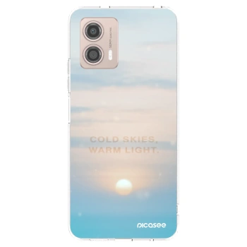 Picasee silikonowe przeźroczyste etui na Motorola Moto G53 5G - COLD SKIES