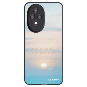 Picasee silikonowe czarne etui na Honor 200 Pro 5G - COLD SKIES