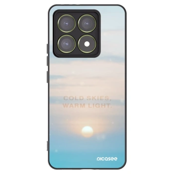 Picasee silikonowe czarne etui na Xiaomi 14T - COLD SKIES