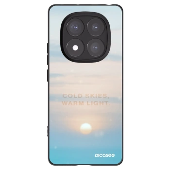 Picasee silikonowe czarne etui na Xiaomi Redmi Note 14 Pro+ 5G - COLD SKIES