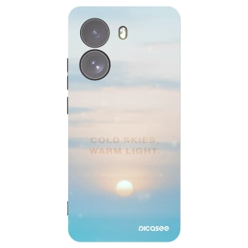 Picasee silikonowe czarne etui na Xiaomi Poco X7 - COLD SKIES