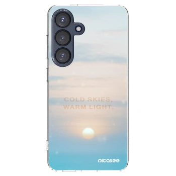 Picasee silikonowe przeźroczyste etui na Samsung Galaxy S25 5G - COLD SKIES