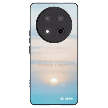 Picasee silikonowe czarne etui na Honor Magic7 Lite 5G - COLD SKIES