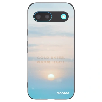 Picasee silikonowe czarne etui na Google Pixel 8 - COLD SKIES