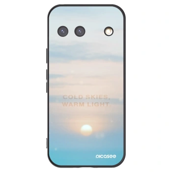Picasee silikonowe czarne etui na Google Pixel 9 - COLD SKIES