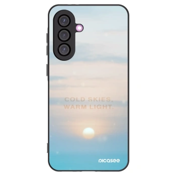 Picasee silikonowe czarne etui na Samsung Galaxy A56 5G A566B - COLD SKIES
