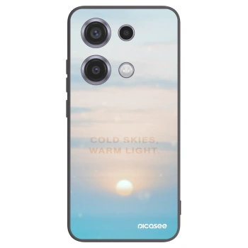 Picasee silikonowe czarne etui na Xiaomi Redmi Note 14S - COLD SKIES