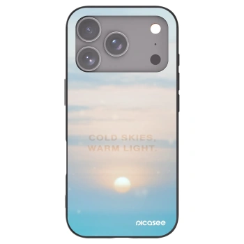 Picasee silikonowe czarne etui na Apple iPhone 17 Pro - COLD SKIES