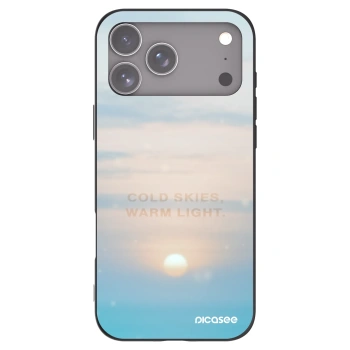Picasee silikonowe czarne etui na Apple iPhone 17 Pro Max - COLD SKIES