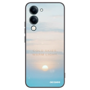 Picasee silikonowe czarne etui na Vivo Y29s 5G - COLD SKIES
