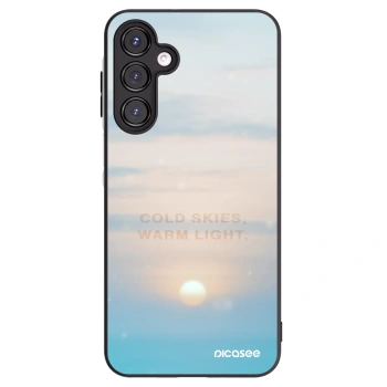 Picasee silikonowe czarne etui na Samsung Galaxy A16 4G - COLD SKIES