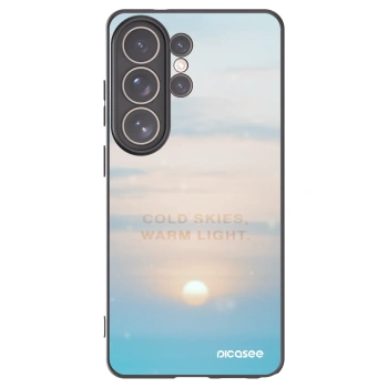 Picasee silikonowe czarne etui na Samsung Galaxy S26 Ultra - COLD SKIES