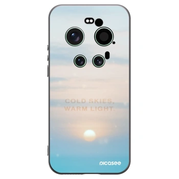 Picasee silikonowe czarne etui na Xiaomi 17 Ultra - COLD SKIES